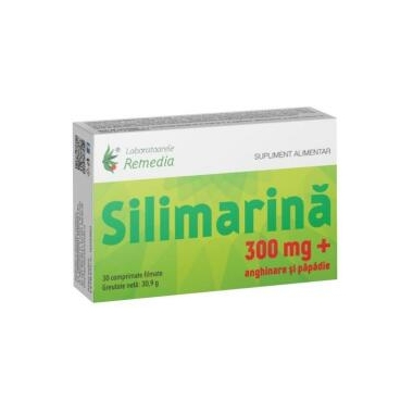 SILIMARINA 300MG ANGHINARE PAPADIE 30CPR FILMATE
