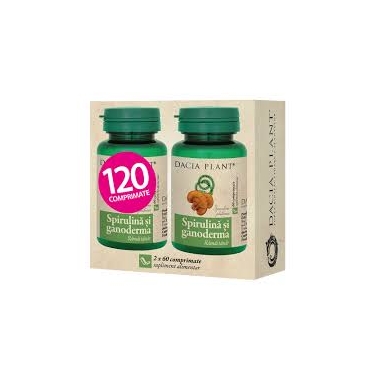 SPIRULINA SI GANODERMA 120CPR (2*60CPR PCH)
