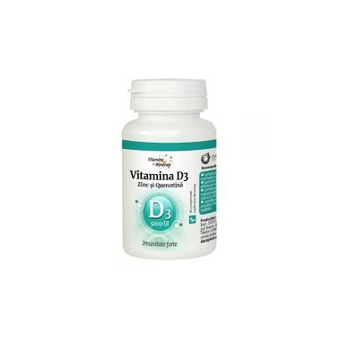 VITAMINA D3 (5000UI) CU ZINC SI QUERCETINA 30CPR