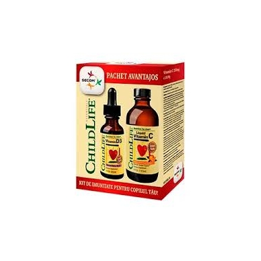 VITAMIN C 250MG 118ML + VIT.D3 500UI 30ML PCH Secom