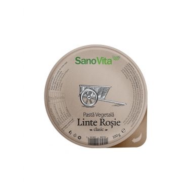 PASTA VEGETALA DIN LINTE ROSIE,100gr Sano Vita