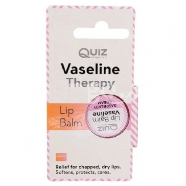 BALSAM DE BUZE CU VASELINA SI ZMEURA,10ml Quiz Cosmetics