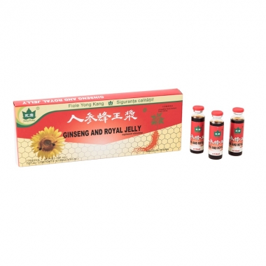 Ginseng si Royal Jelly, 10 fiole