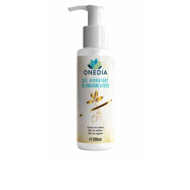 Gel hidratant pentru curatarea fetei, 200 ml, Onedia