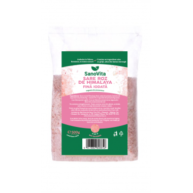 Sare Roz de Himalaya Fina Iodata 500g SANOVITA