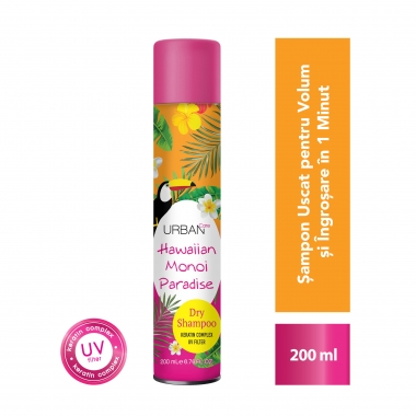 Șampon uscat invizibil cu filtru UV, fără urme albe