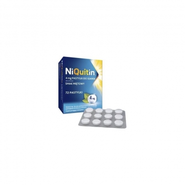 Niquitin menta impotriva fumatului 4 mg, 72 pastile