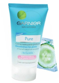 Garnier Skin Naturals Pure Wash Crema antibacteriana pentru ten sensibil