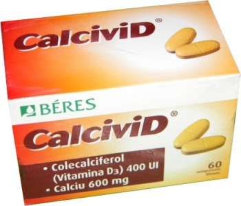 CalciVid formula carbonat Beres x 60 cpr