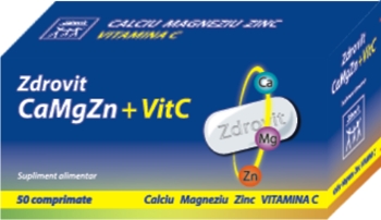 Zdrovit Calciu +Magneziu+Zinc+Vitamina C