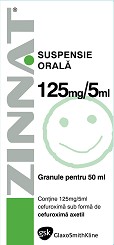 Zinnat 125 Pulbere pt suspensie orala